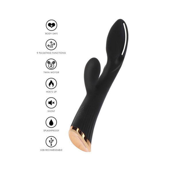 TOYJOY - IVY CASSIA XTRA INTENSE STIMULATEUR DE CLITORIS VIBRATEUR NOIR-TOYJOY-sextoys-lingerie-bdsm-hygiène-sexshop