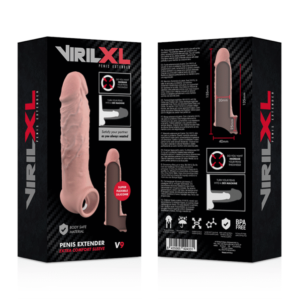 VIRILXL - EXTENSION NATURELLE DU PÉNIS EN SILICONE LIQUIDE V9-VIRILXL-sextoys-lingerie-bdsm-hygiène-sexshop