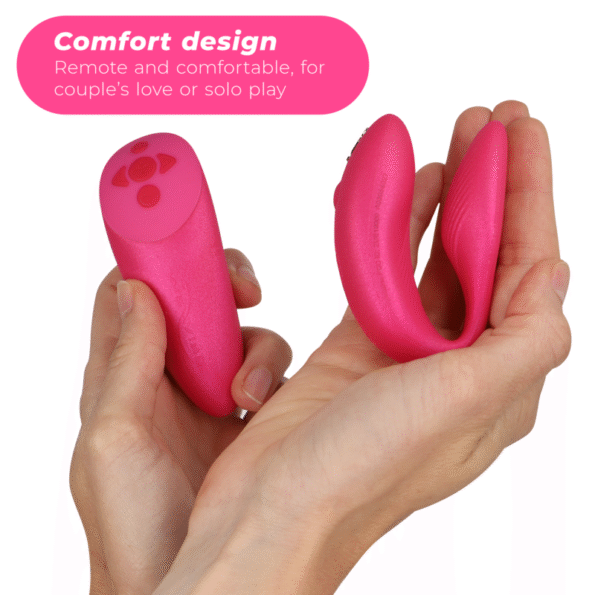 WE-VIBE - VIBRATEUR CHORUS POUR COUPLES AVEC COMMANDE DE SQUEEZE ROSE-WE-VIBE-sextoys-lingerie-bdsm-hygiène-sexshop