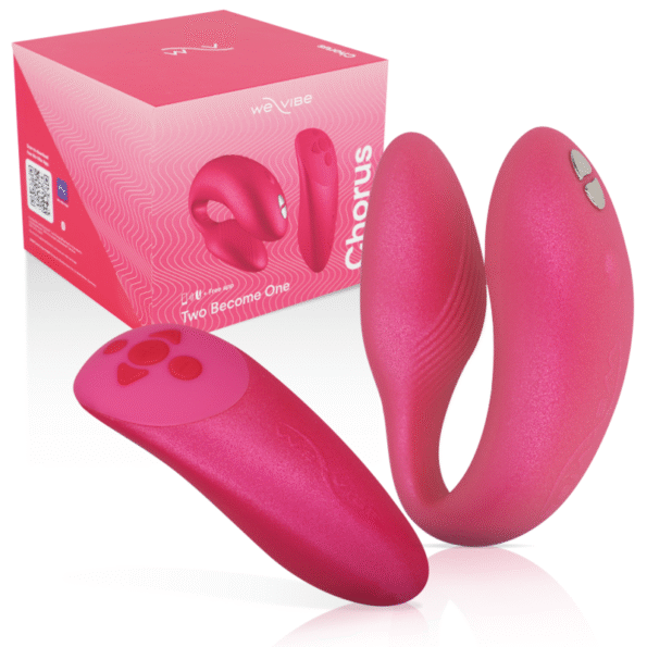 WE-VIBE - VIBRATEUR CHORUS POUR COUPLES AVEC COMMANDE DE SQUEEZE ROSE-WE-VIBE-sextoys-lingerie-bdsm-hygiène-sexshop