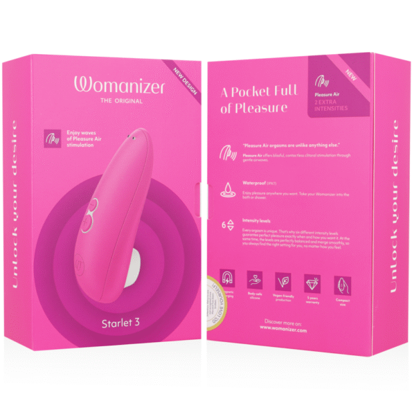 WOMANIZER - STIMULATEUR CLITORAL STARLET 3 ROSE-WOMANIZER-sextoys-lingerie-bdsm-hygiène-sexshop