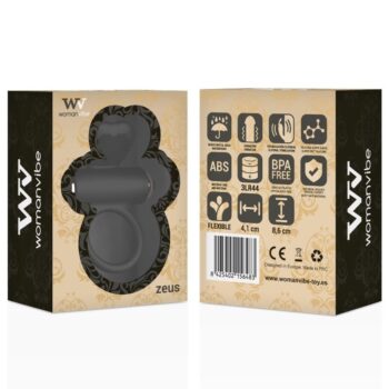 WOMANVIBE - ANNEAU VIBRATEUR EN SILICONE VIBE ZEUS-WOMANVIBE-sextoys-lingerie-bdsm-hygiène-sexshop