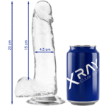 X RAY – BITE TRANSPARENTE AVEC BOULES 20 CM -O- 4.5 CM