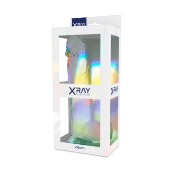 X RAY - BITE TRANSPARENTE AVEC BOULES 22 CM -O- 4.6 CM-X RAY-sextoys-lingerie-bdsm-hygiène-sexshop