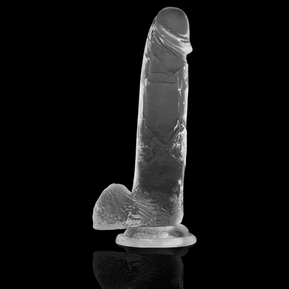 X RAY - BITE TRANSPARENTE AVEC BOULES 22 CM -O- 4.6 CM-X RAY-sextoys-lingerie-bdsm-hygiène-sexshop