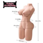 XISE – ERICA THRUSTING TORSE RÉALISTE AVEC VIBRATION FÉMININE 84 CM