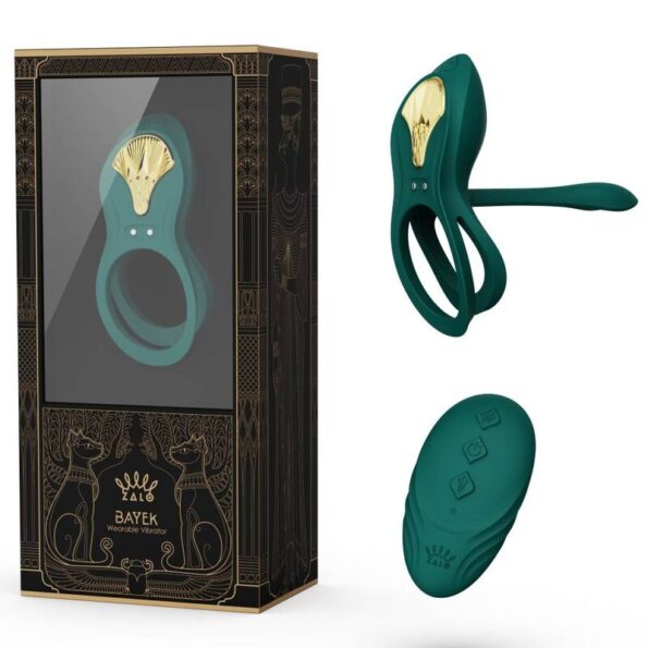 ZALO - BAGUE VIBRANTE COUPLES BAYEK VERTE-ZALO-sextoys-lingerie-bdsm-hygiène-sexshop