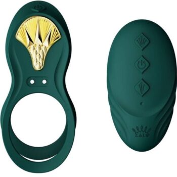ZALO - BAGUE VIBRANTE COUPLES BAYEK VERTE-ZALO-sextoys-lingerie-bdsm-hygiène-sexshop