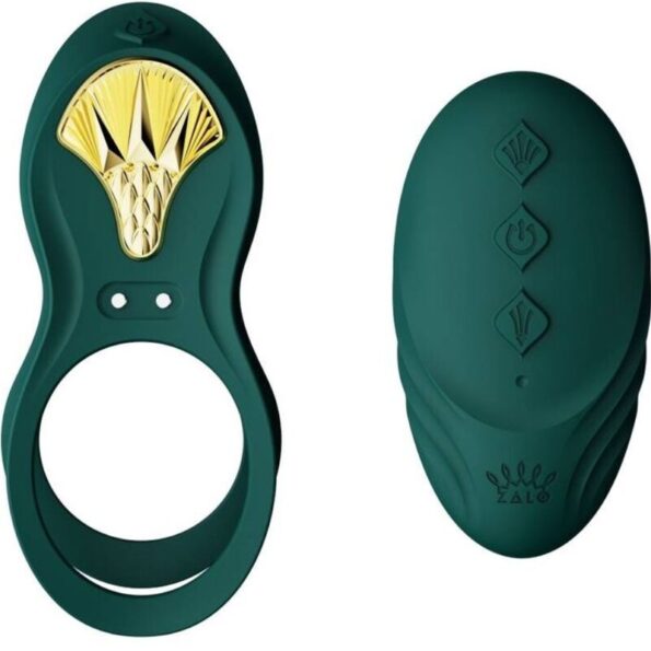 ZALO - BAGUE VIBRANTE COUPLES BAYEK VERTE-ZALO-sextoys-lingerie-bdsm-hygiène-sexshop