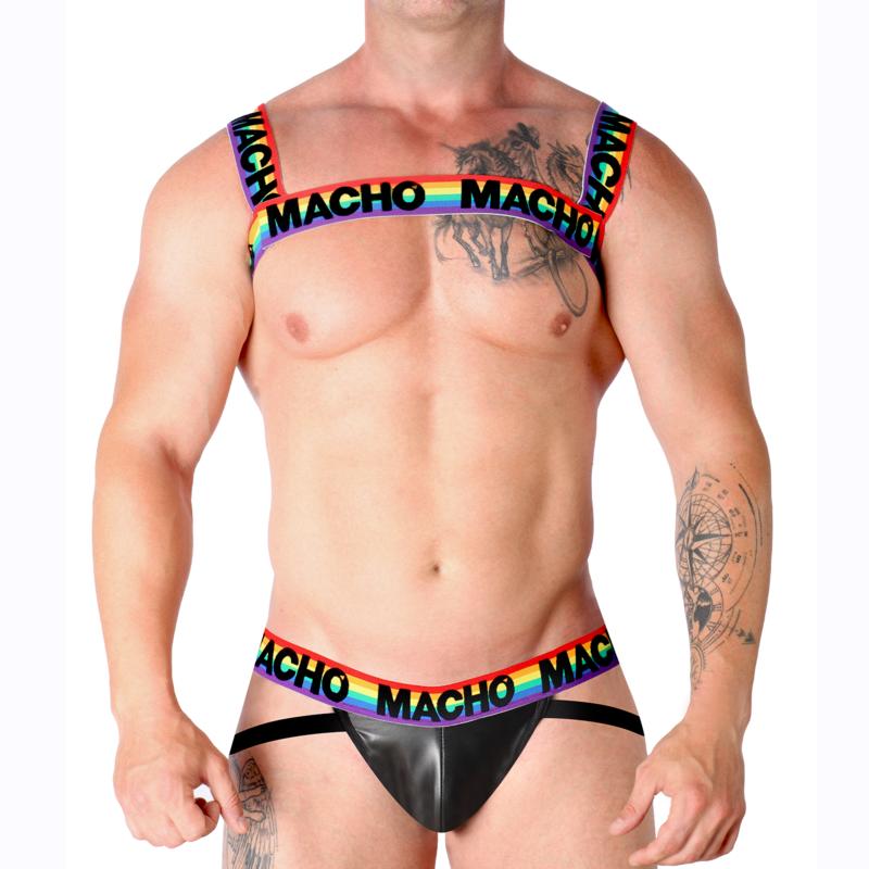 MACHO - HARNAIS DOUBLE PRIDE LIMITED - MACHO UNDERWEAR - sextoys-lingerie-bdsm-hygiène-sexshop